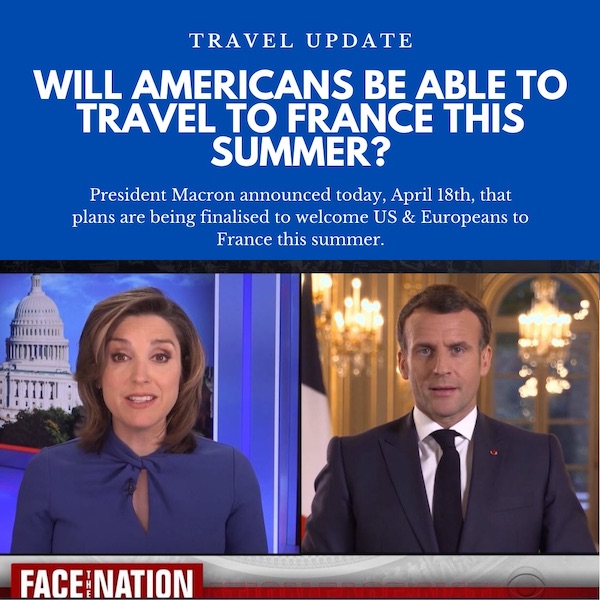 Will vaccinated americans be able to travel to france this summer?