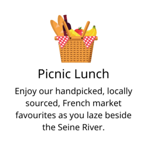 Picnic lunch on the French style